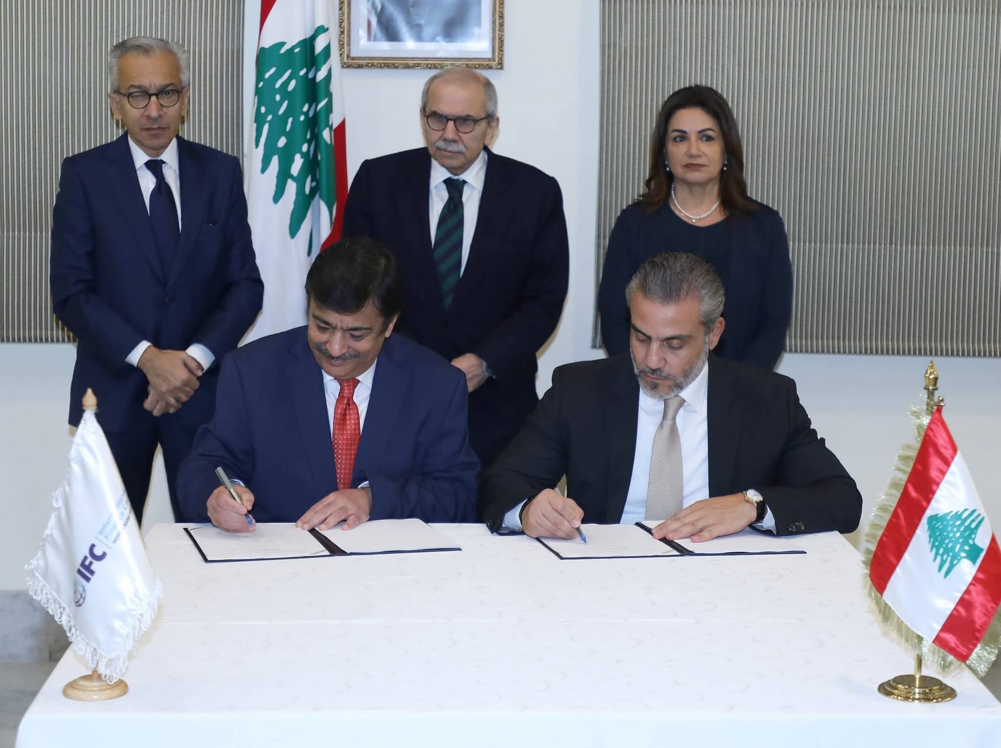 حفل توقيع خمسة اتفاقيات بين لبنان ومؤسسة التمويل الدولية