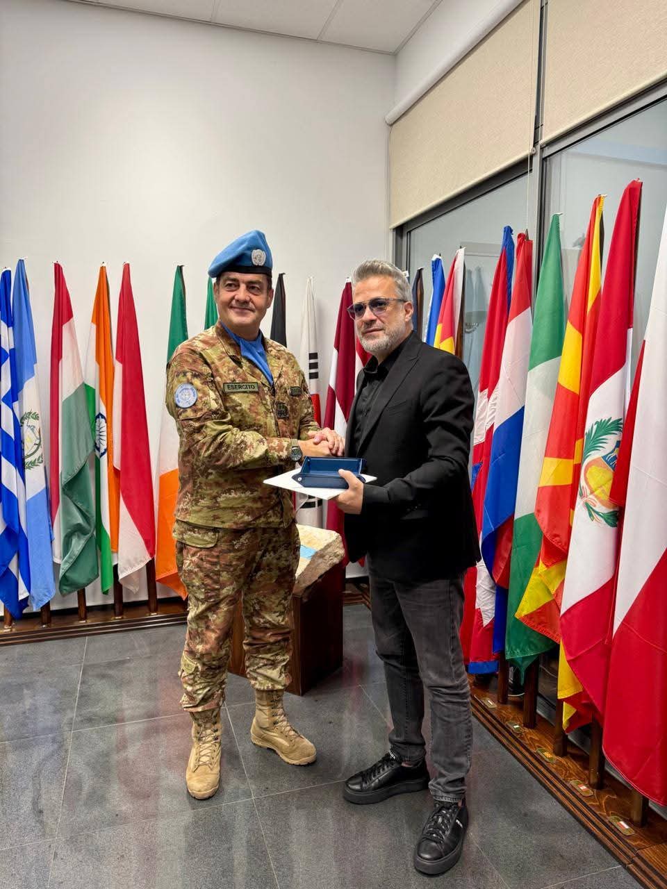 النجم زين العمر مُكرَّمًا في الناقورة 