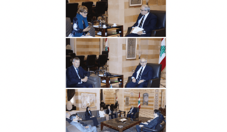 سلام استقبل لازاريني ووفدا من مجلس إدارة مرفأ طرابلس كالامار: