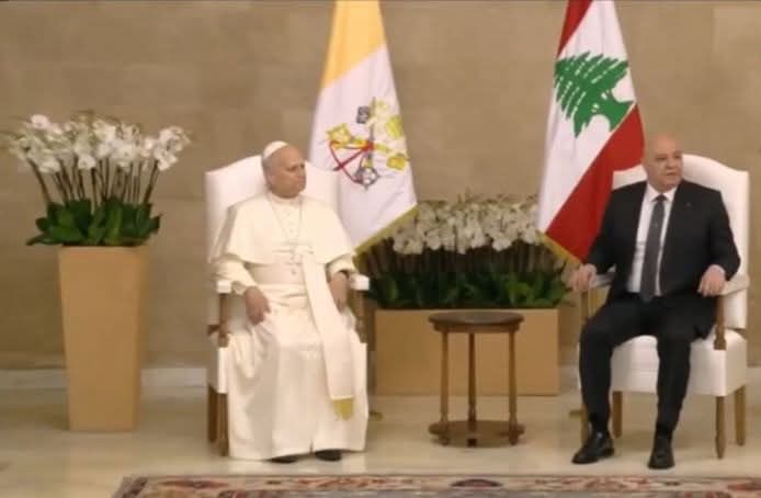 الرئيس عون في استقبال البابا لاون