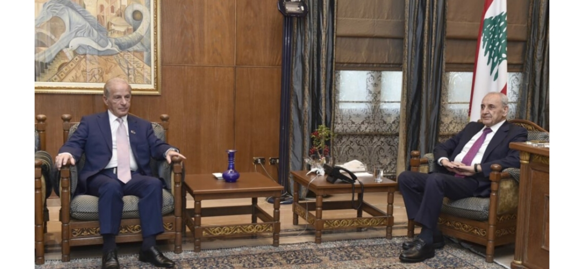 عيسى في عين التينة ثانيةً خلال 24 ساعة وبري: ما حدا يهدداسرائيل