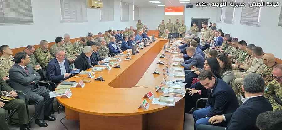 الجولة الميدانية التي نظّمتها قيادة الجيش للسفراء والملحقين العسكريين للاطّلاع على تطبيق المرحلة الأولى من الخطة جنوب الليطاني