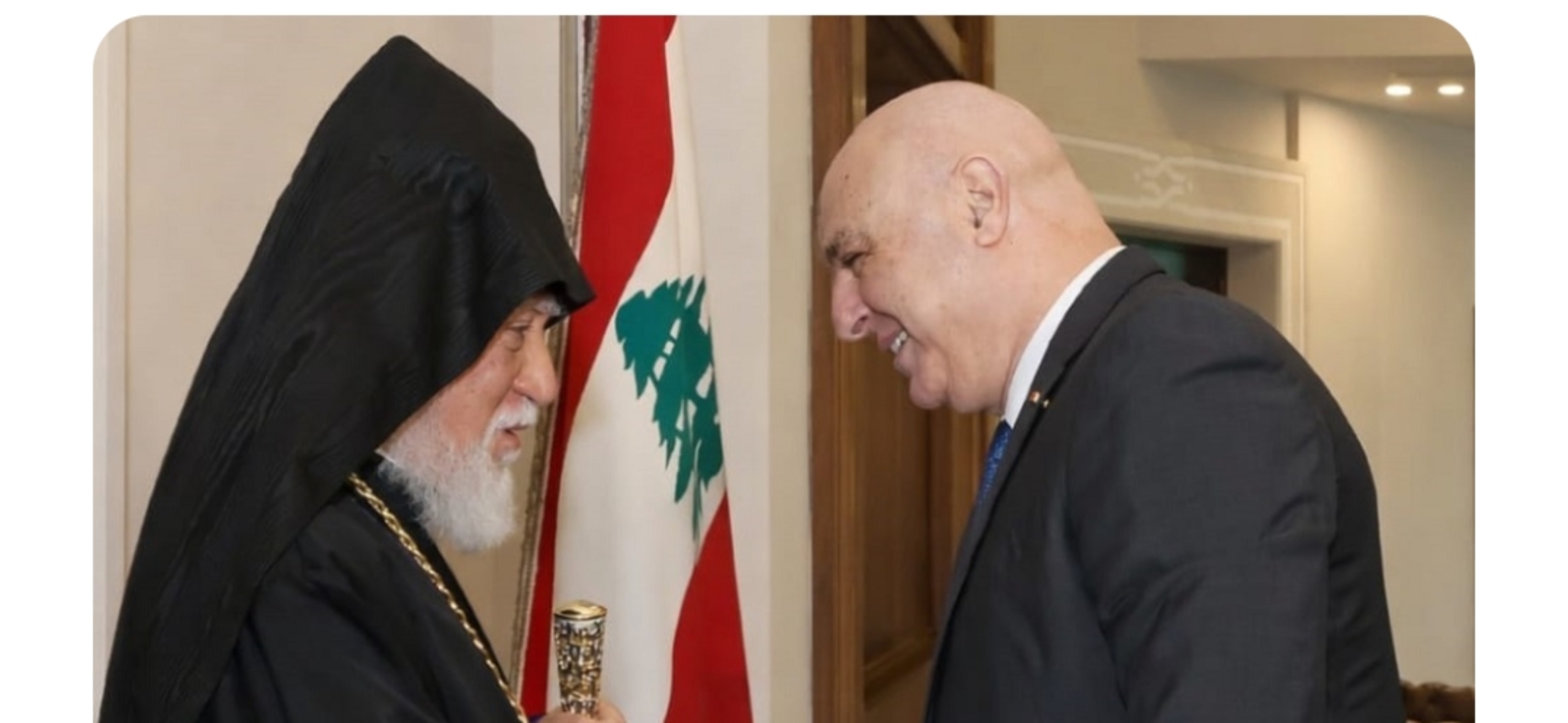 عون يبحث مع كيشيشيان احوال الطائفة الأرمنية