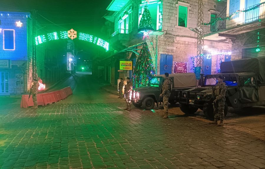 الجيش: تنفيذ تدابير أمنية استثنائية في مختلف المناطق اللبنانية بمناسبة عيدي الميلاد المجيد ورأس السنة الميلادية