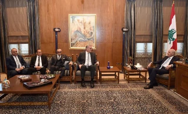 بري استقبل وزير البترول المصري واللواء عبد الله مع وفد من ضباط قوى الأمن الداخلي