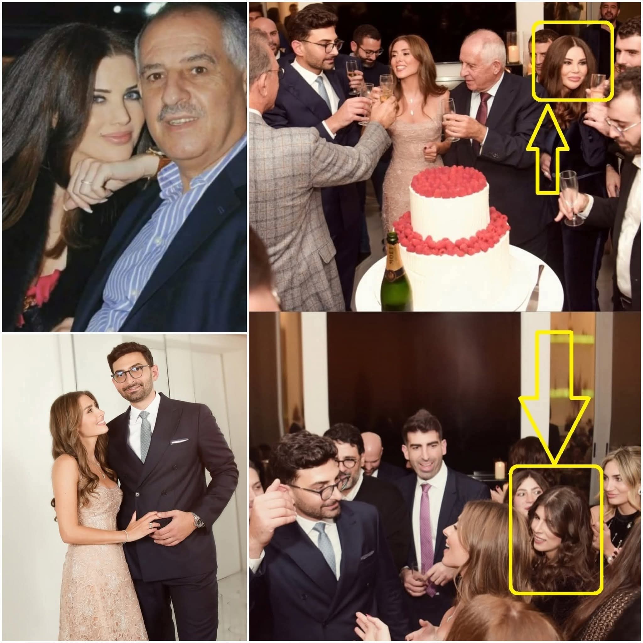 احتفلت الإعلامية اللبنانية منى أبو حمزة بخطوبة ابنتها ياسمين