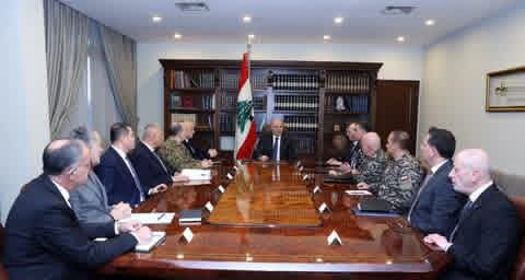 ترأس رئيس الجمهورية العماد جوزاف عون اجتماعاً امنياً في حضور وزيري الدفاع والداخلية، وقائد الجيش وقادة الأجهزة الأمنية. 