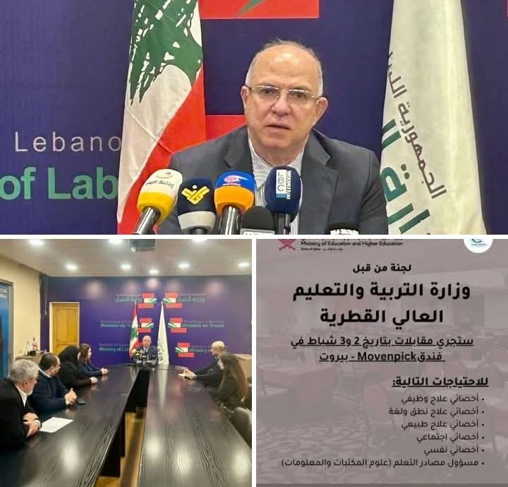 حيدر يحذر من تحركات توظيف لبنانيين في الخارج من دون أطر قانونية: