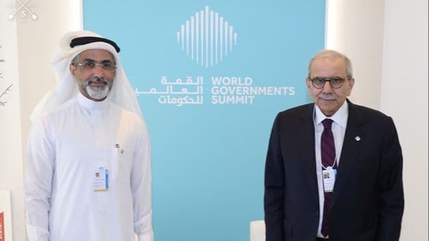 سلام التقى في دبي رئيس صندوق النقد العربي