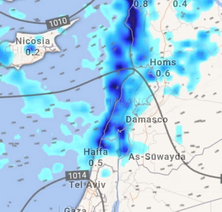 حالتان ماطرتان نحو المنطقة خلال أسبوع