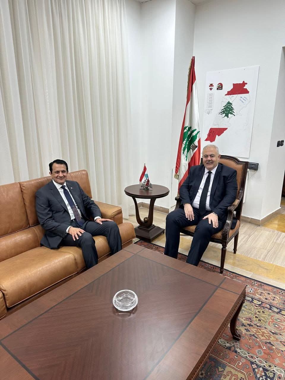 السفير القطري في لبنان يبحث تعزيز التعاون مع محافظ بيروت