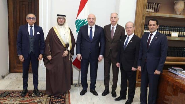 الرئيس عون اتصل برئيسي فرنسا واليونان واستقبل اعضاء الخماسية