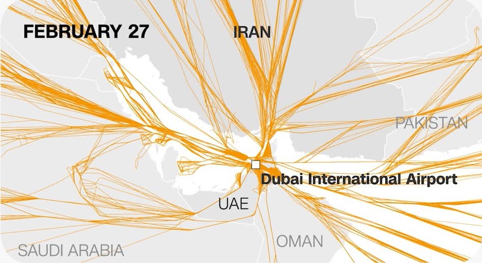 الحرب تعطل الطيران: إلغاء 14 ألف رحلة جوية خلال أيام