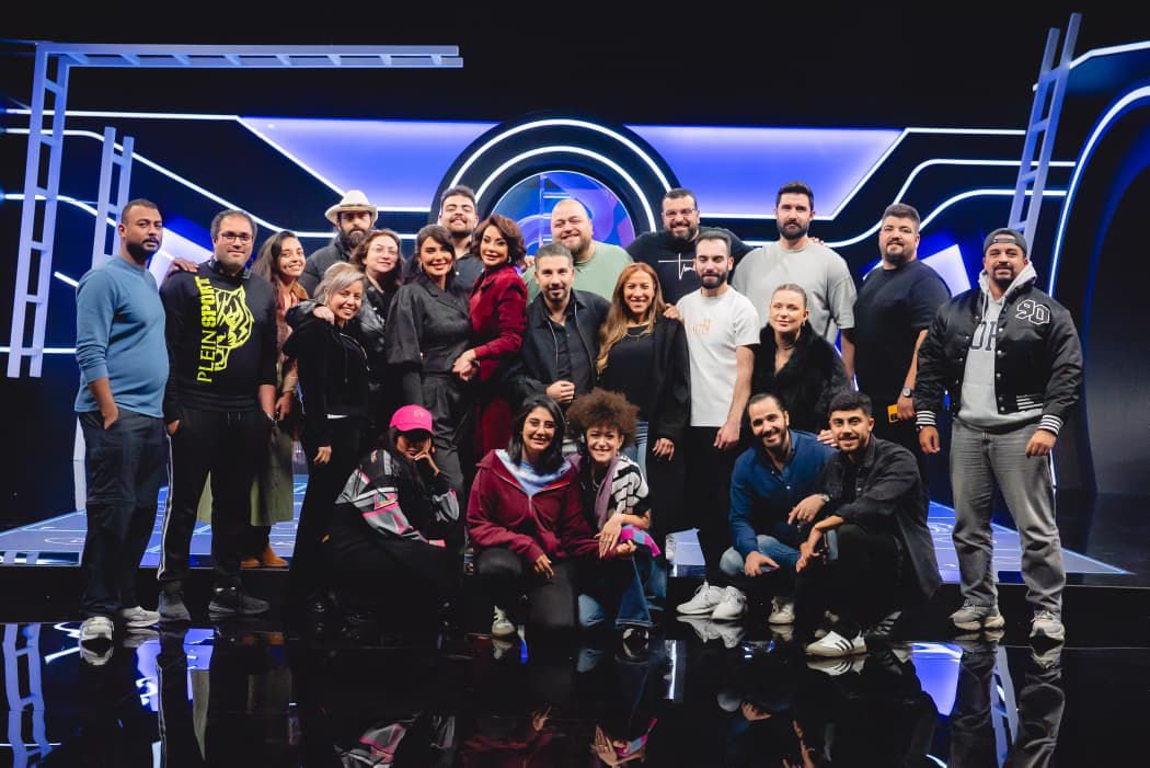 كاريس بشار مع ندى الشيباني فى برنامج «السلم والثعبان