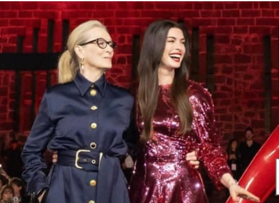 ميريل ستريب وآن هاثاواي في المكسيك للترويج لفيلمهما The Devil Wears Prada 2