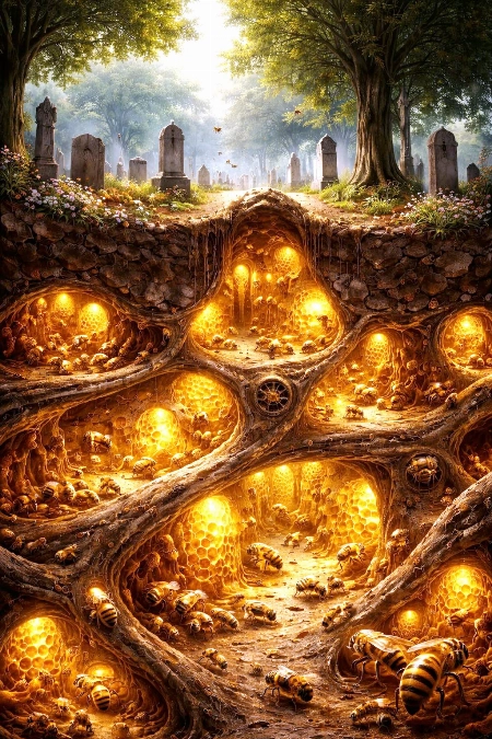 مدينة خفية تحت الأرض.. 5.5 مليون نحلة في مقبرة