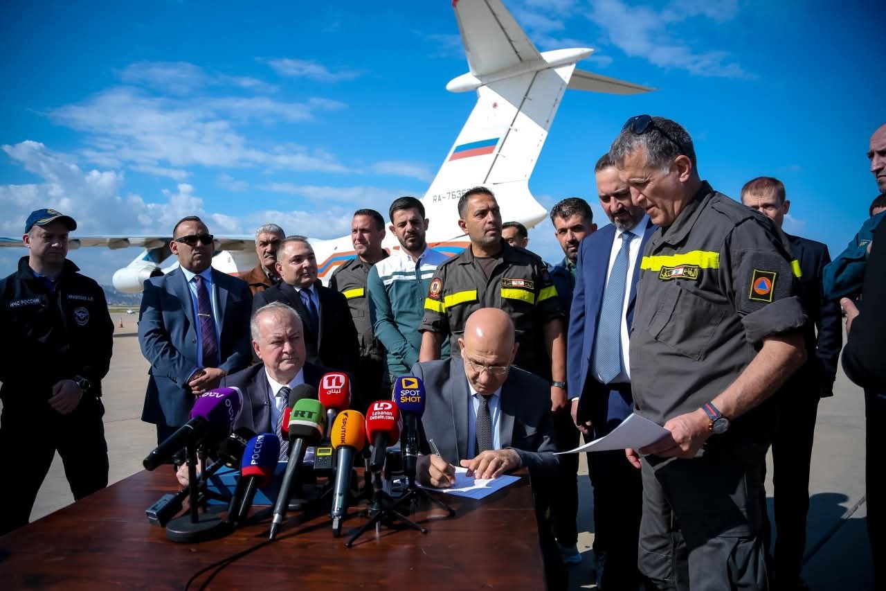 مساعدات مقدّمة من روسيا دعماً للمديرية العامة للدفاع المدني