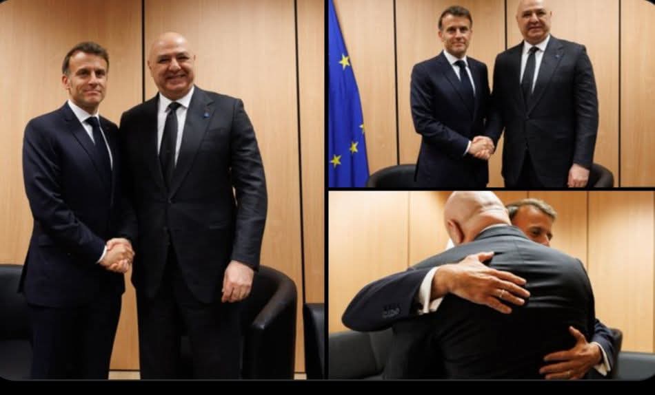 الرئيس عون يلتقي في هذه الأثناء الرئيس الفرنسي قبيل افتتاح القمة الأوروبية غير الرسمية في نيقوسيا