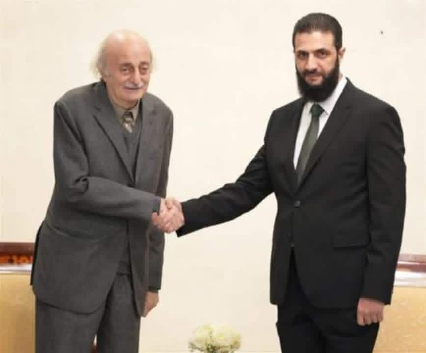 الشرع يستقبل جنبلاط