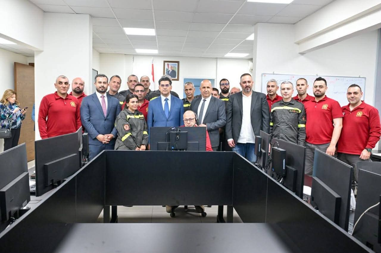 وزير الإعلام الدكتور بول مرقص يزور مقر المديرية العامة للدفاع المدني ويتفقد غرفة عملياتها