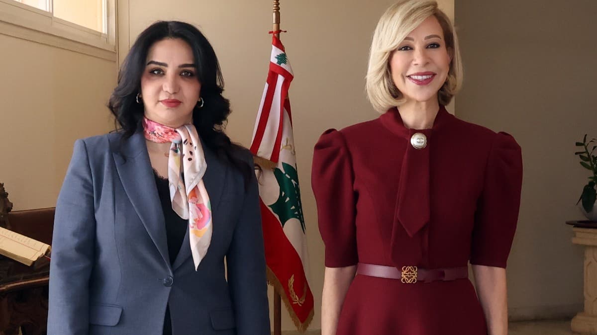 اللبنانية الاولى شكرت القائمة بالاعمال العراقية على المساعدات الإنسانية والإغاثية للنازحين