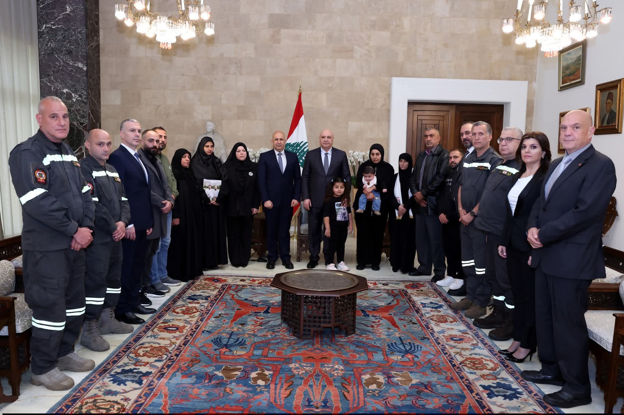 الرئيس جوزاف عون استقبل المدير العام للدفاع المدني العميد عماد خريش