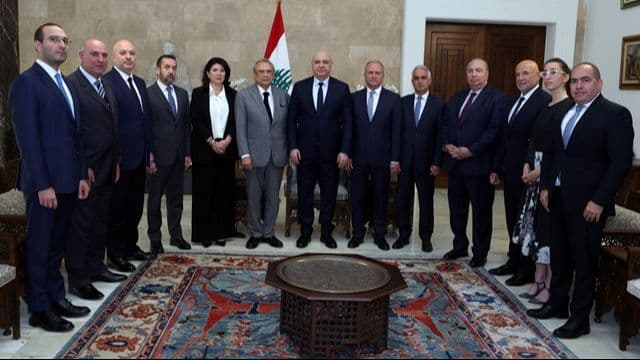 انطوان حبيب زار مع وفد رئيس الجمهورية
