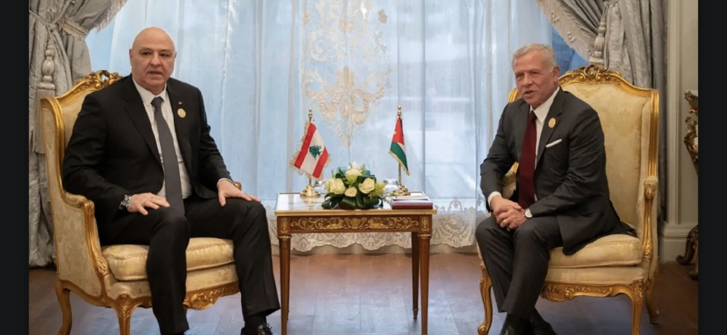 عون والملك عبدالله الثاني يبحثان تثبيت وقف إطلاق النار
