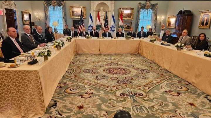 انتهاء جلسة اليوم الأول من الجولة الرابعة من المحادثات بين لبنان وإسرائيل برعاية أميركية على أن تُستأنف المفاوضات الأربعاء