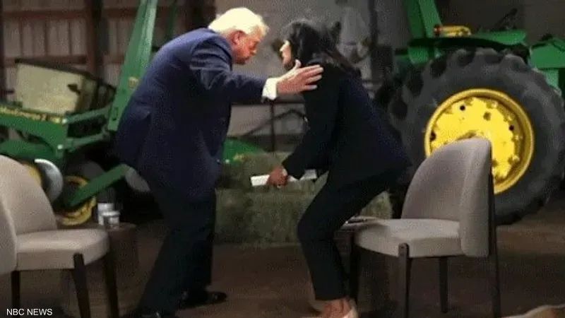 ترامب ينفجر غضبا ويهاجم المذيعة ويغادر
