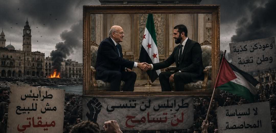 استقبال الرئيس السوري أحمد الشرع لنجيب ميقاتي