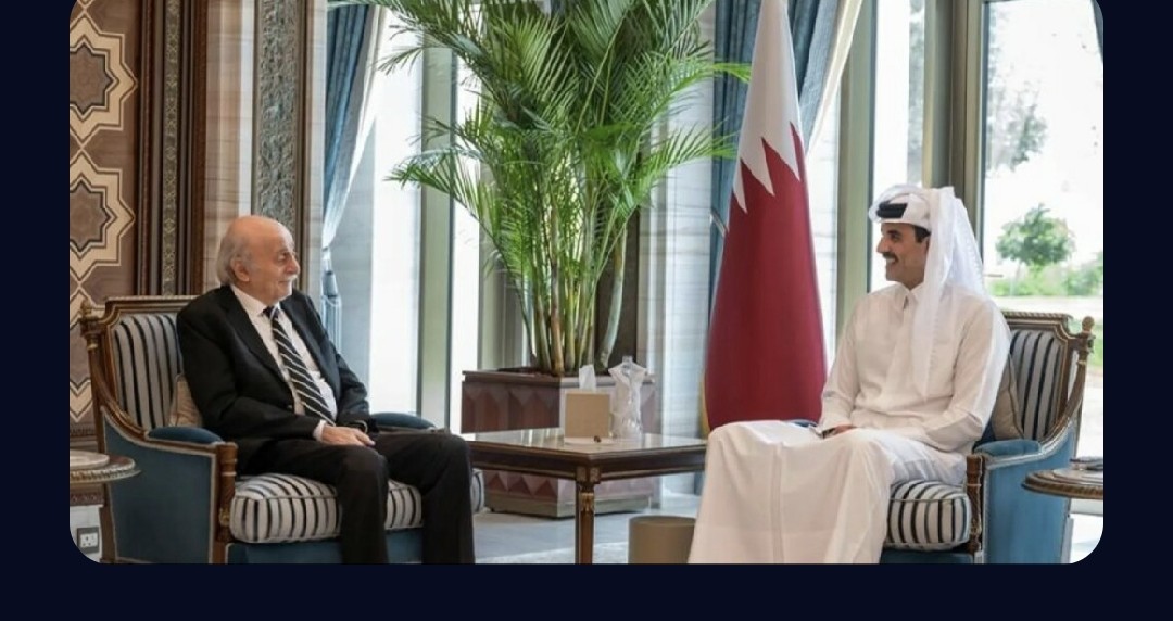 أمير قطر يستقبل جنبلاط والوفد المرافق.. بحث في المستجدات