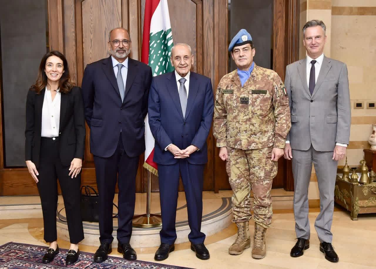 رئيس مجلس النواب اللبناني يتمسك ببقاء "اليونيفيل" في جنوب لبنان حتى تنفيذ القرار 1701