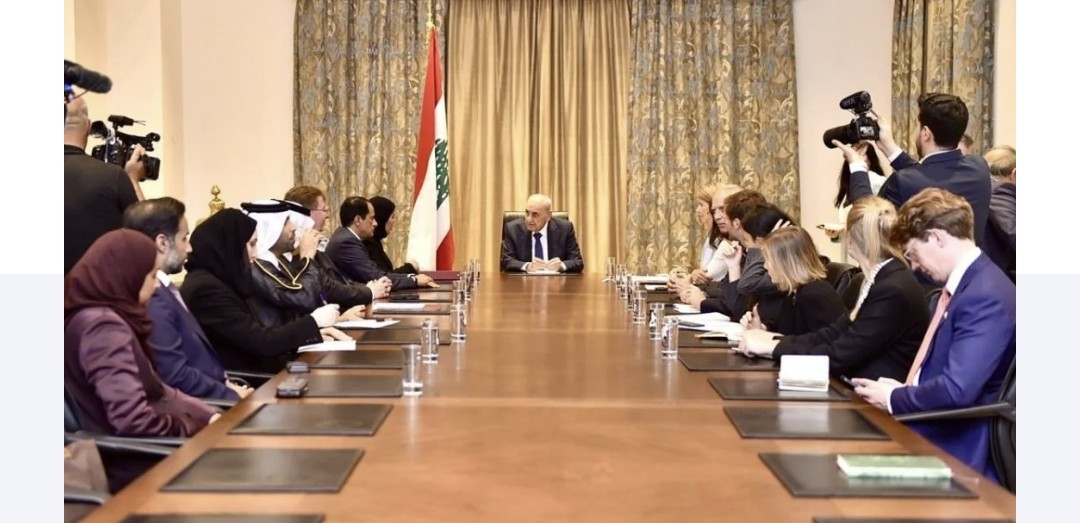 بري يبحث تداعيات الحرب على لبنان مع وفد قطري فرنسي بريطاني