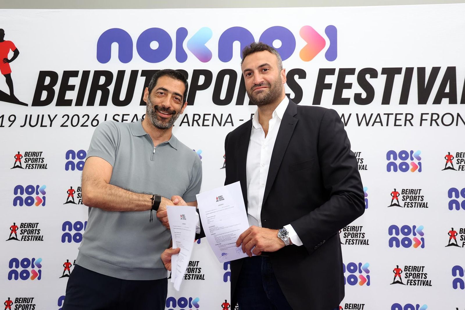 توقيع شراكة بين “noknok” وBeirut Sports Festival” “