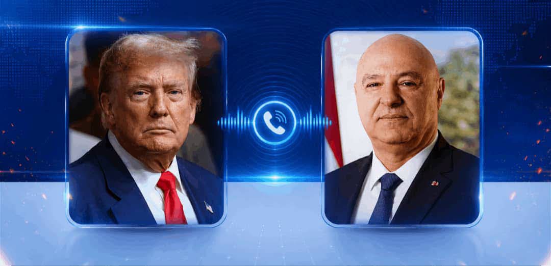 الرئيس عون تلقى اتصالاً هاتفياً من الرئيس الاميركي هنأه فيه على الاتفاق الاطار مع اسرائيل