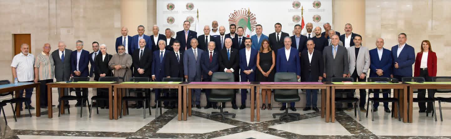 وفد ضم نائب الرئيس الأول غسان الكسم، وأمين السر وعضو مجلس الشعب السوري
