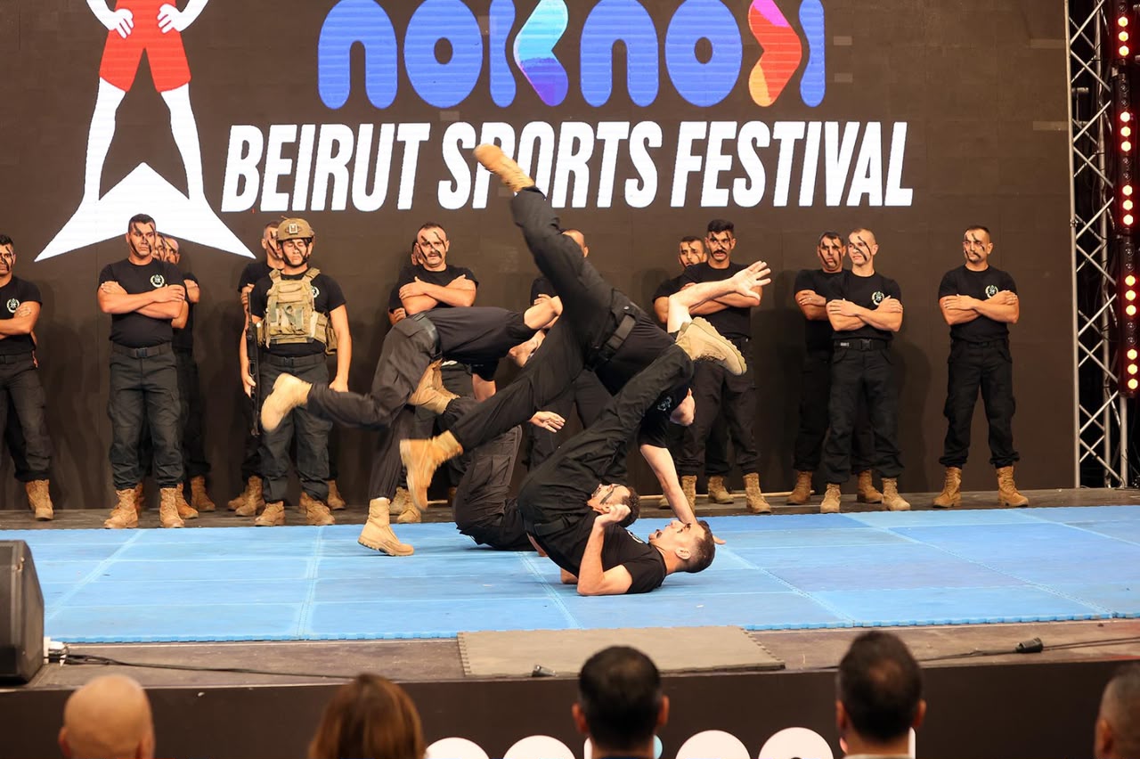 حاشد لـ noknok Beirut Sports Festival برعاية وحضور بايراقداريان وفاعليات رسمية ،عسكرية ،رياضية وشعبية