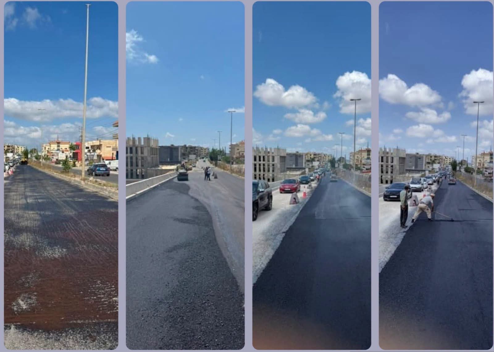 مشاريع صيانة وتأهيل الطرق في الجنوب