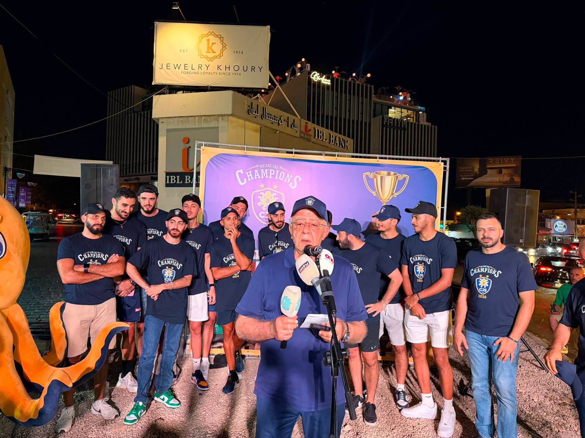 البترون تحتفل بأبطال لبنان في الكرة الطائرة للعام الثاني على التوالي