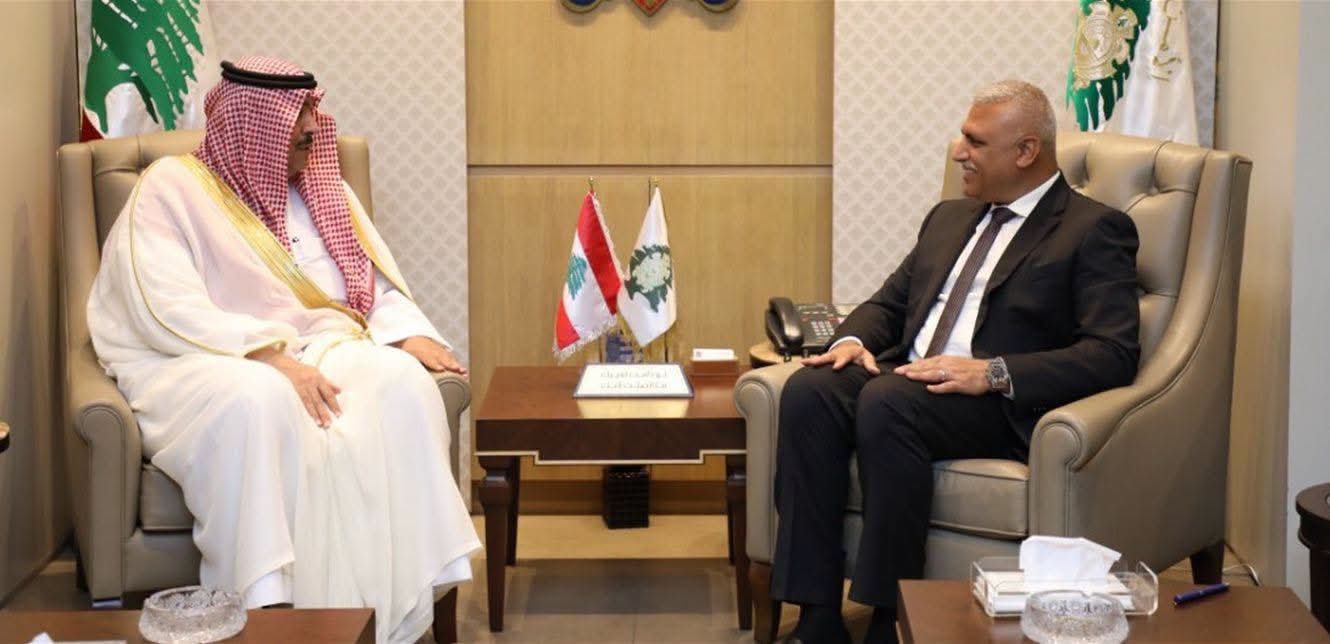 اللواء شقير استقبل السفير السعودي في زيارة تعارف