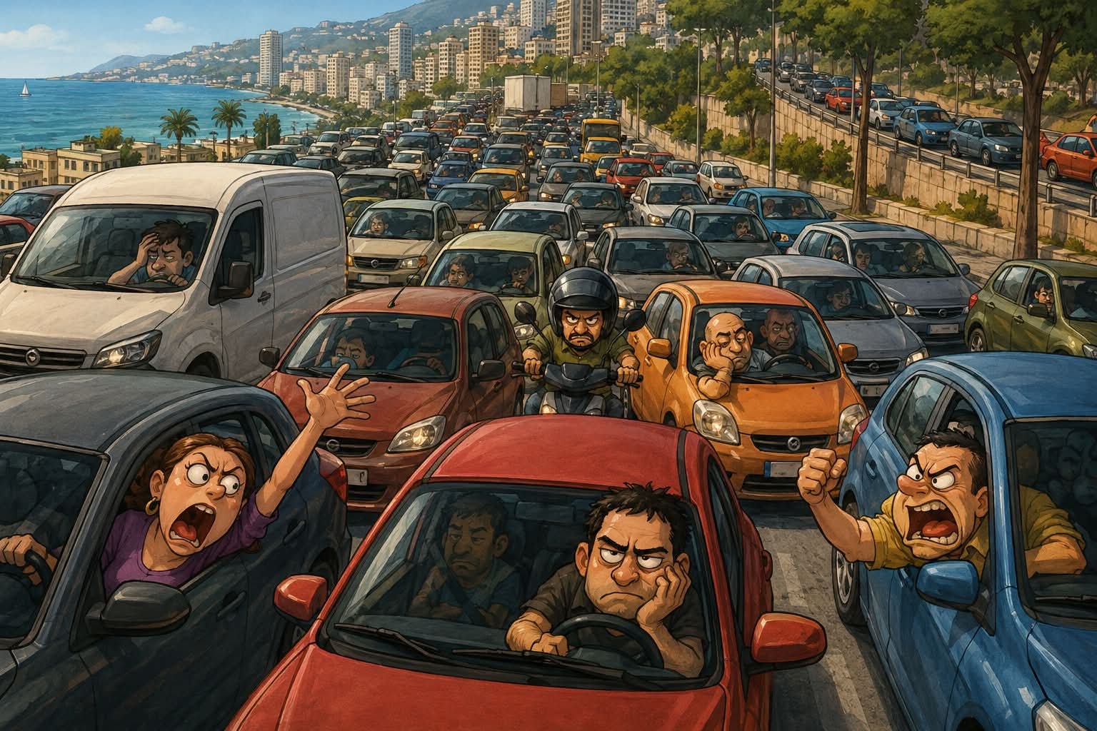 أسوأ 8 زحمات سير في لبنان