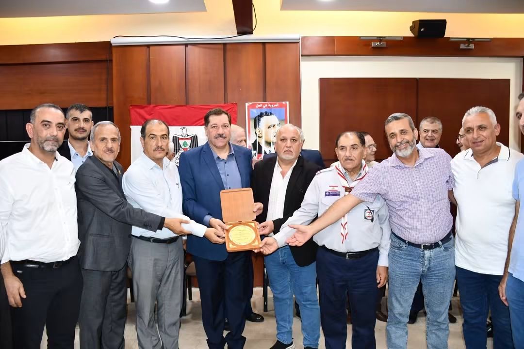 إستقبال حاشد في طرابلس لمناسبة إنتخاب المحامي عبد الناصر المصري رئيساً للمؤتمر الشعبي اللبناني*
