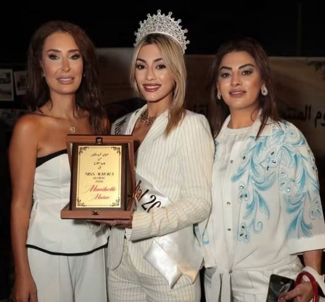 القاع تحتفي بابنتها ماريبال مطر… Miss Aurora Global 2026