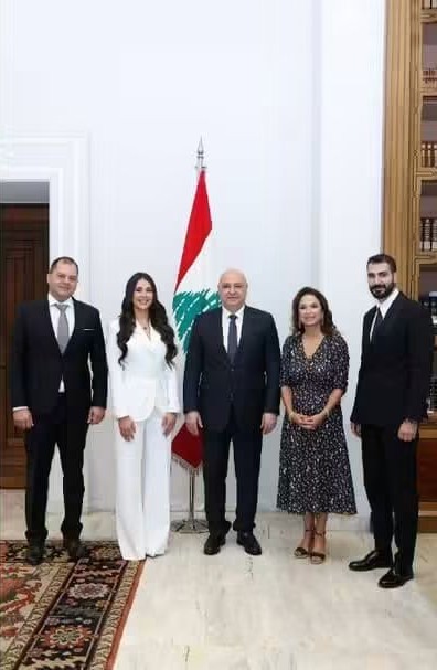 الرئيس عون يستقبل ملكة جمال لبنان بيرلا حلو: 