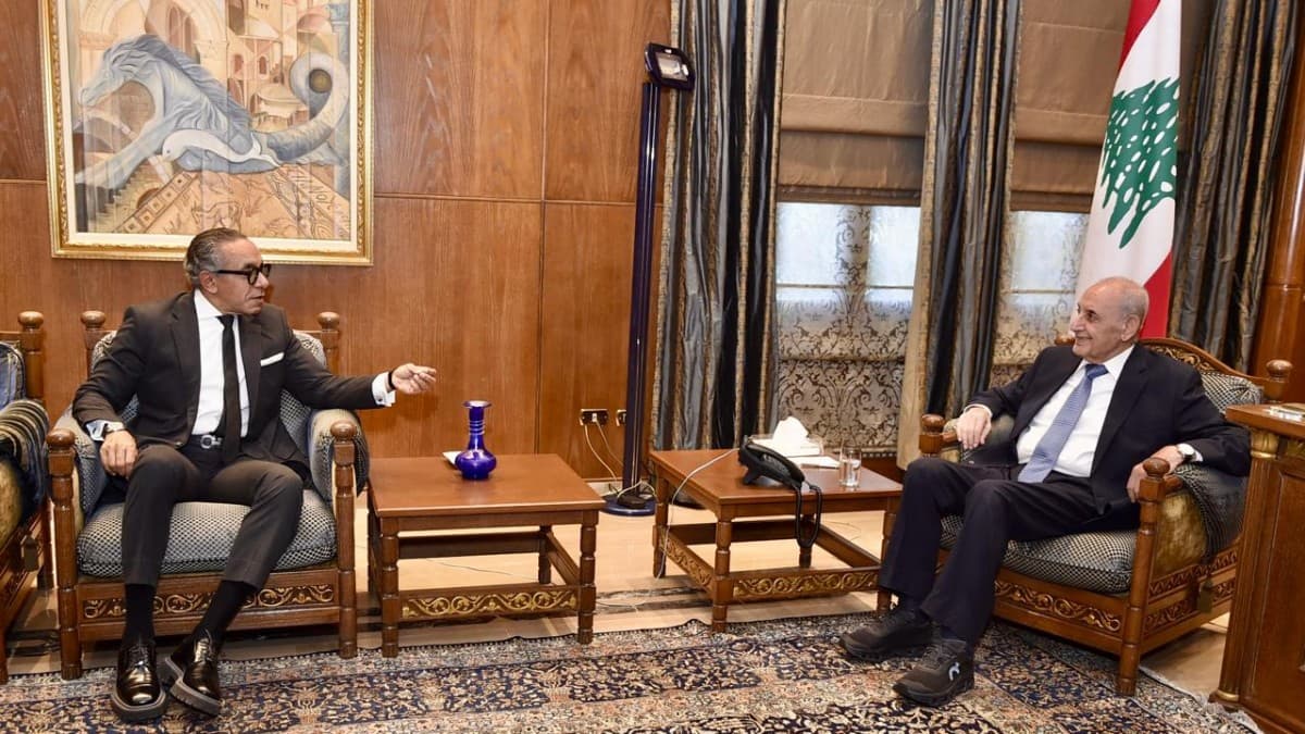 الرئيس بري استقبل سفيري اليونان ومصر مودعين وعرض مع بوصعب المستجدات وشؤونا تشريعية