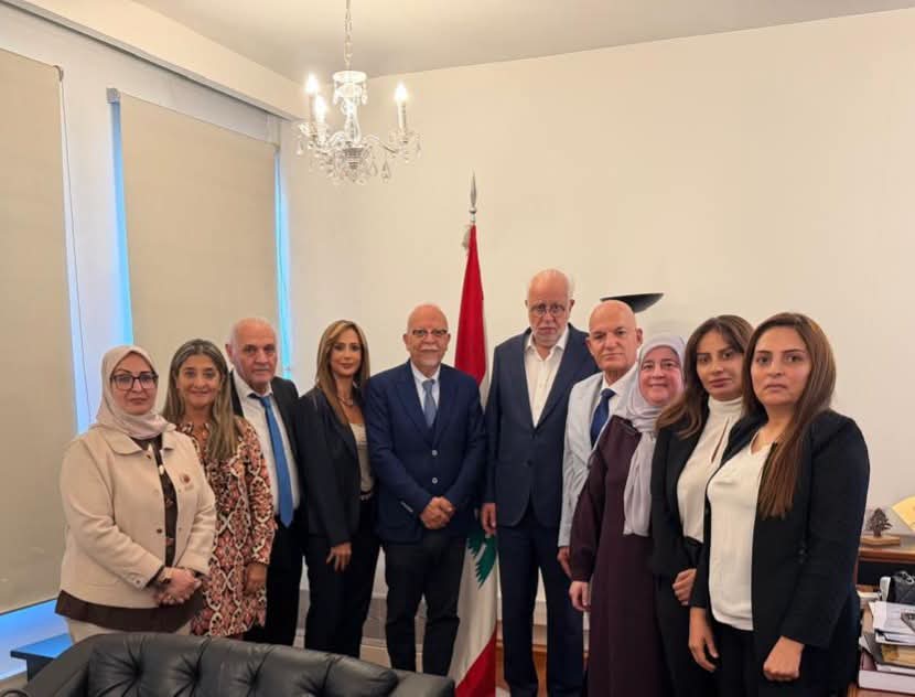 مجلس نقابة المترجمين المحلفين في لبنان يزور معالي وزير العدل الأستاذ عادل نصار