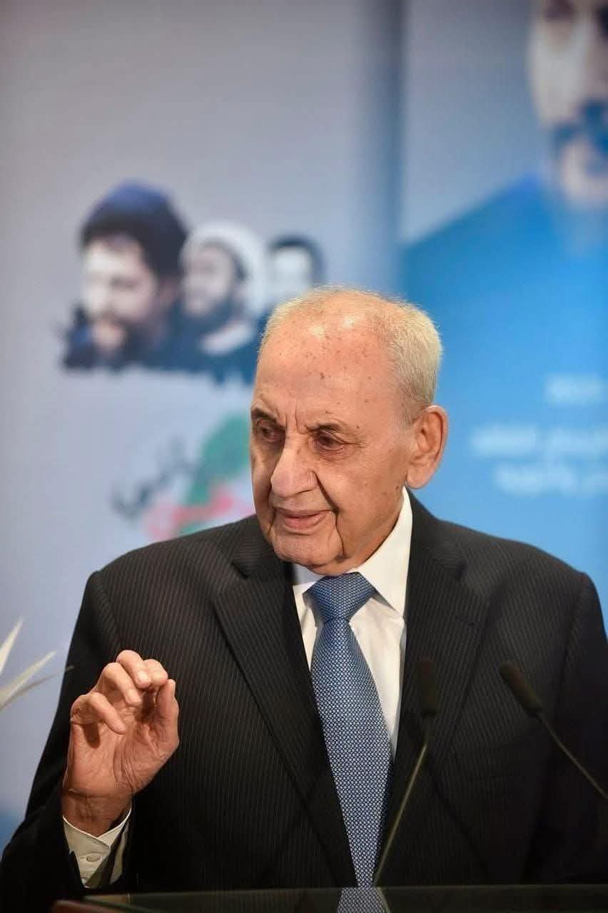 دان دولة رئيس مجلس النواب الأستاذ نبيه بري الجريمة الإرهابية التي طاولت المشاركين في مراسم التشييع 